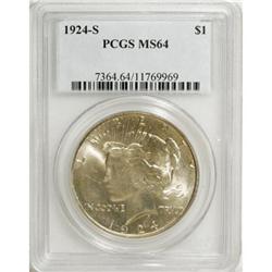 1924-S $1 MS64 PCGS