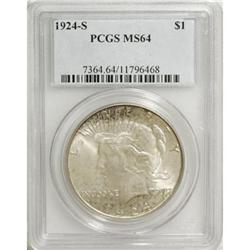 1924-S $1 MS64 PCGS
