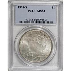 1924-S $1 MS64 PCGS
