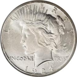 1924-S $1 MS65 NGC