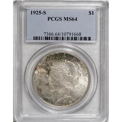 1925-S $1 MS64 PCGS