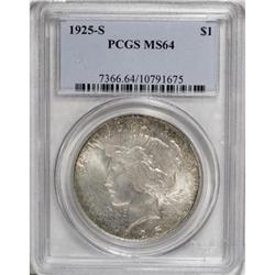1925-S $1 MS64 PCGS