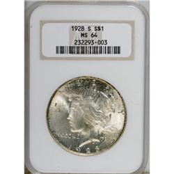 1928-S $1 MS64 NGC