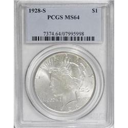 1928-S $1 MS64 PCGS