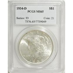 1934-D $1 MS65 PCGS