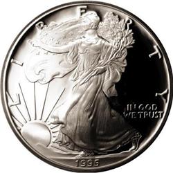 1995-W $1 Silver Eagle PR69 Deep Cameo PCGS