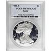Image 1 : 1999-P $1 Silver Eagle PR70 Deep Cameo PCGS
