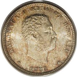 1883 25C Hawaii Quarter MS66 PCGS