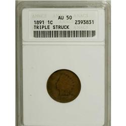 1891 1C AU50 ANACS