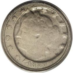 1890 5C Obverse Indent XF40 PCGS