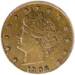 1906 5C Struck on a Cent Planchet AU55 PCGS