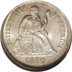 Broadstruck 1890 10C MS66 NGC