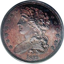 1838 P50C Half Dollar, Judd-72, Pollock-75, R.5,