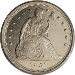 1854 E1C One Cent, Judd-157, Pollock-185, High