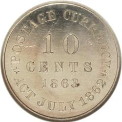 1863 10C Ten Cents, Judd-325, Pollock-390, Low