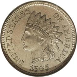 1865 1C One Cent, Judd-406, Pollock-475, Low