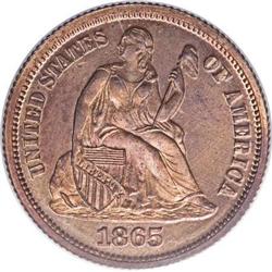 1865 10C Ten Cents, Judd-421, Pollock-493, R.8,