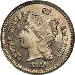 1868 1C One Cent, Judd-608, Pollock-673, R.4,