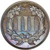 Image 2 : 1868 3C Three Cent Nickel, Judd-616,