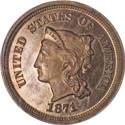 1871 5C Five Cents, Judd-1054, Pollock-1189,