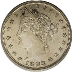 1883 5C Liberty Head Five Cents, Judd-1714,