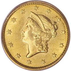 1849 G$1 Open Wreath MS65 PCGS