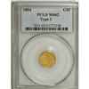 Image 3 : 1854 G$1 Type Two MS62 PCGS
