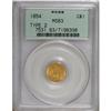 Image 3 : 1854 G$1 Type Two MS63 PCGS