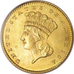 1861 G$1 MS65 PCGS