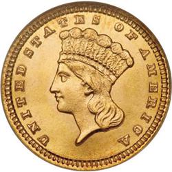 1881 G$1 MS67 NGC
