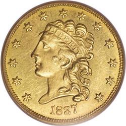 1837 $2 1/2 MS62 PCGS