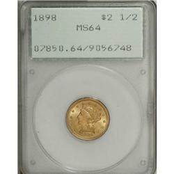 1898 $2 1/2 MS64 PCGS