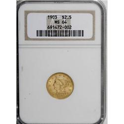 1903 $2 1/2 MS64 NGC