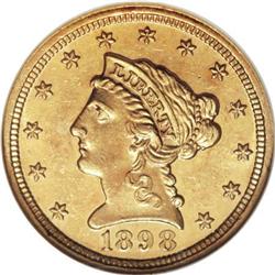 1898 $2 1/2 PR62 Cameo NGC