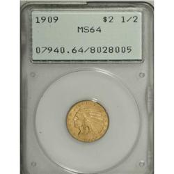 1909 $2 1/2 MS64 PCGS