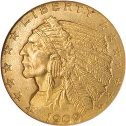 1909 $2 1/2 MS65 NGC