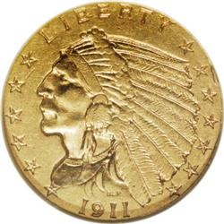 1911-D $2 1/2 AU55 NGC