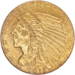 1911-D $2 1/2 MS60 NGC