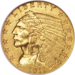 1911-D $2 1/2 MS61 NGC