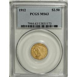 1912 $2 1/2 MS63 PCGS