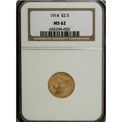 1914 $2 1/2 MS62 NGC