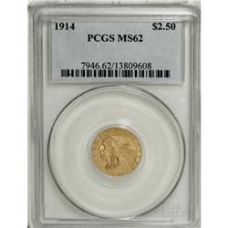1914 $2 1/2 MS62 PCGS