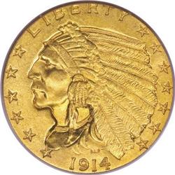 1914 $2 1/2 MS64 PCGS