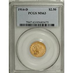 1914-D $2 1/2 MS63 PCGS
