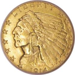 1914-D $2 1/2 MS64 PCGS