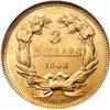 Image 2 : 1863 $3 MS62 NGC