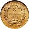 Image 2 : 1867 $3 AU58 NGC