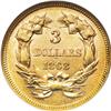 Image 2 : 1868 $3 AU58 NGC