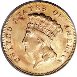 1878 $3 MS64 PCGS