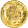 Image 2 : 1878 $3 MS64 PCGS